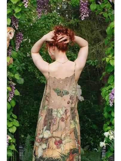 Lovelight Slip Dress w/ Whimsical Woodland Deer by Market of Stars