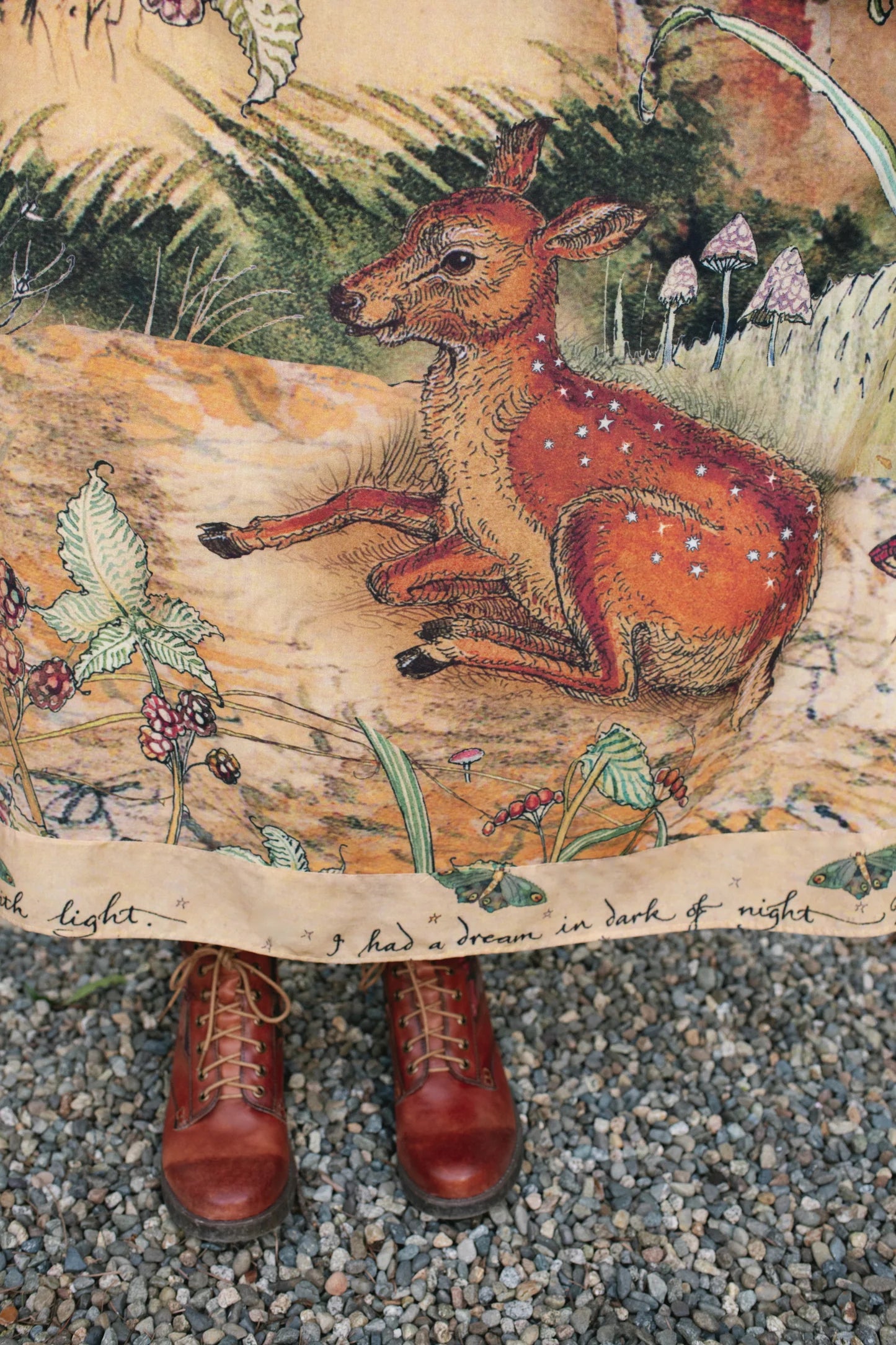 Lovelight Slip Dress w/ Whimsical Woodland Deer by Market of Stars