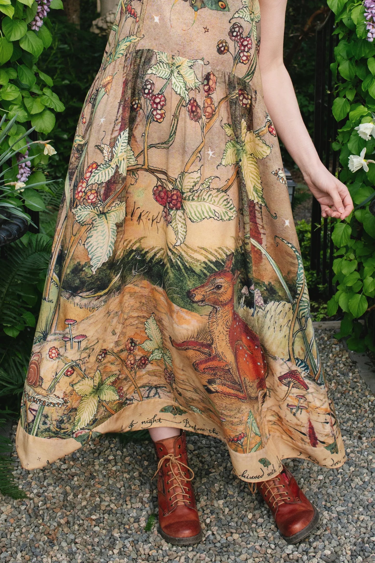 Lovelight Slip Dress w/ Whimsical Woodland Deer by Market of Stars