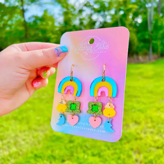 Lucky Charm Rainbows Earrings