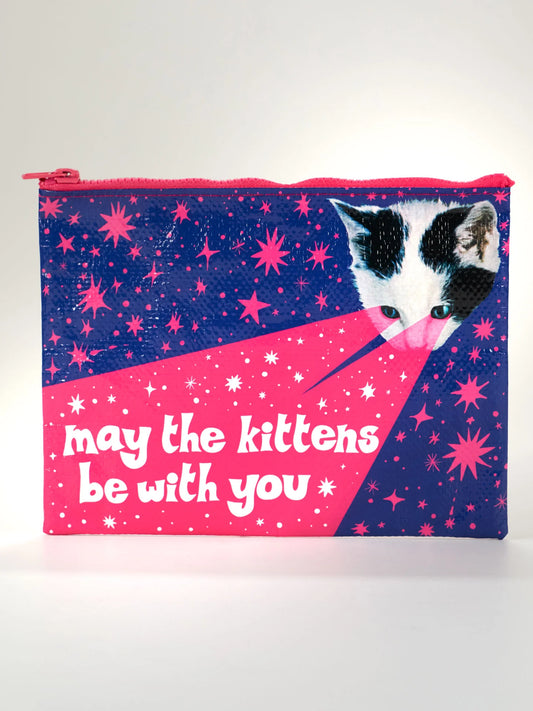 May The Kittens Be With You Zipper Pouch by Blue Q