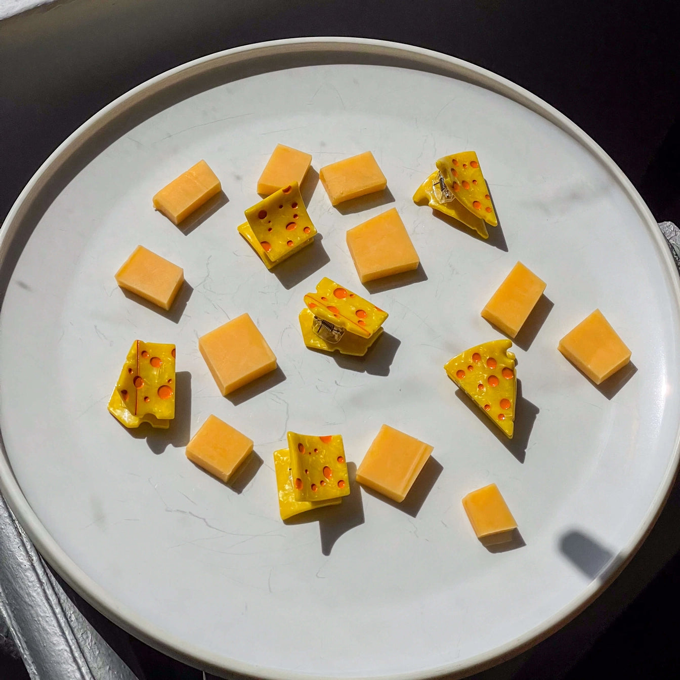 Micro Cheese Hair Claw Clip Set