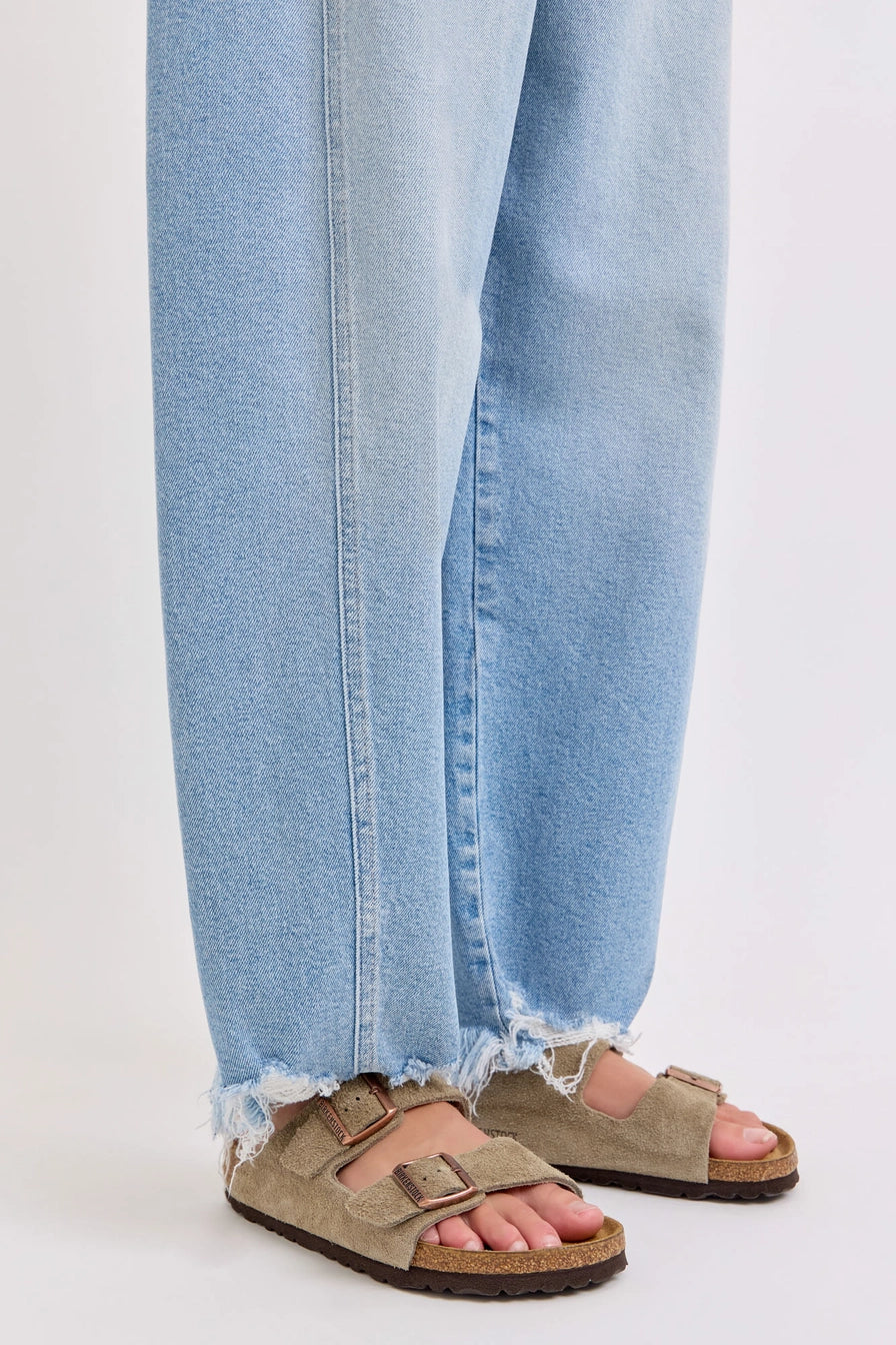 Mid Waisted Barrel Leg with Side Panels