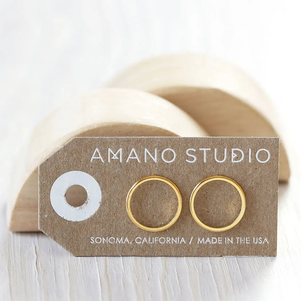 Modern Circle Studs