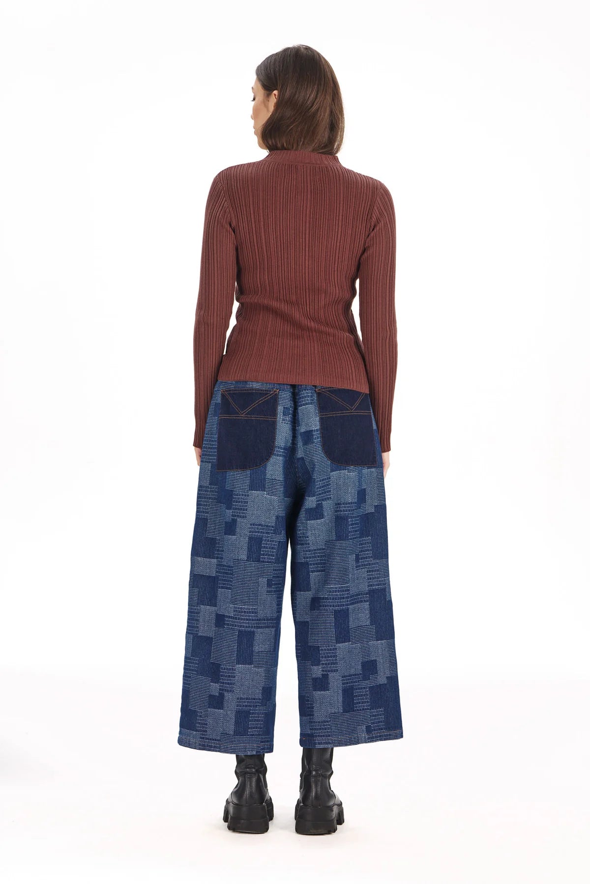 Mollie Artisanal Denim Trousers by Komodo