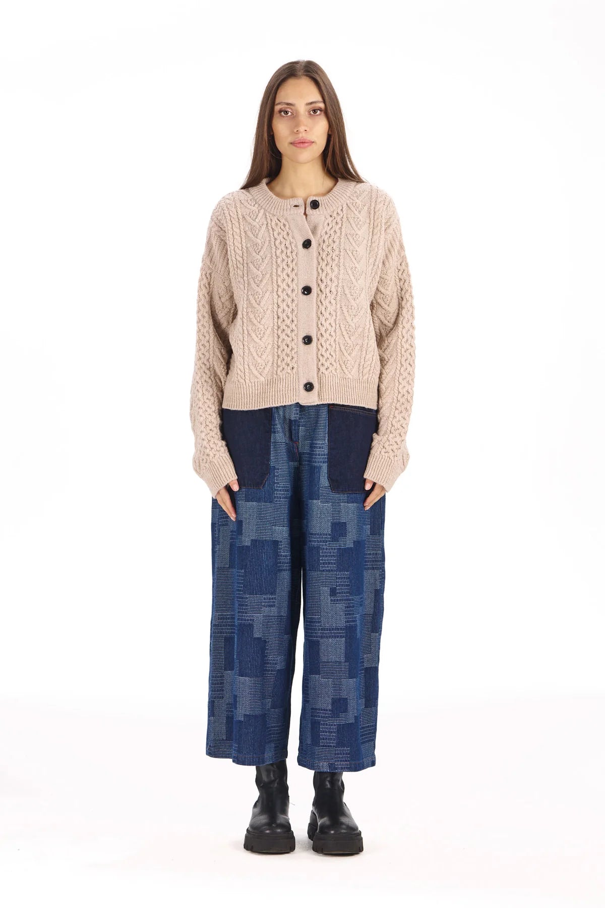 Mollie Artisanal Denim Trousers by Komodo