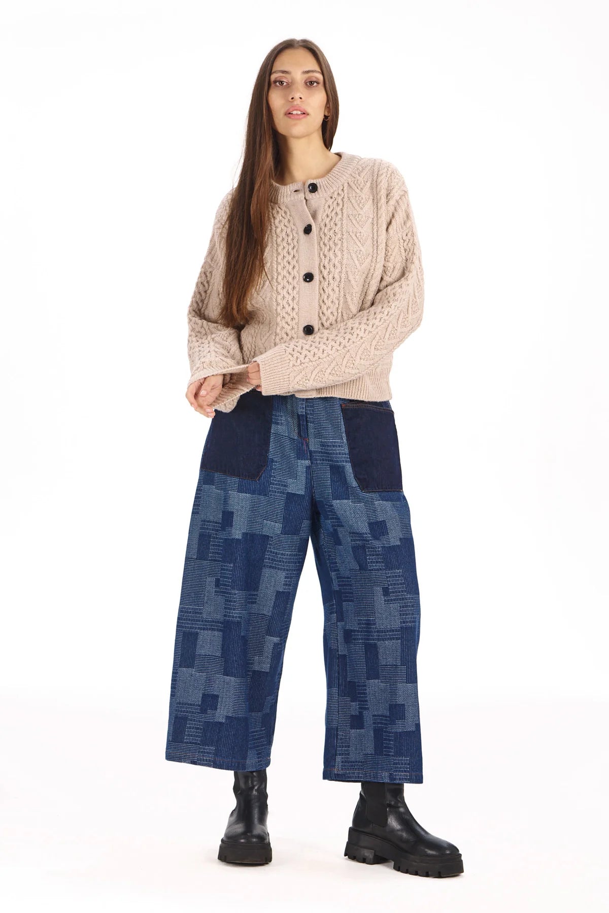 Mollie Artisanal Denim Trousers by Komodo