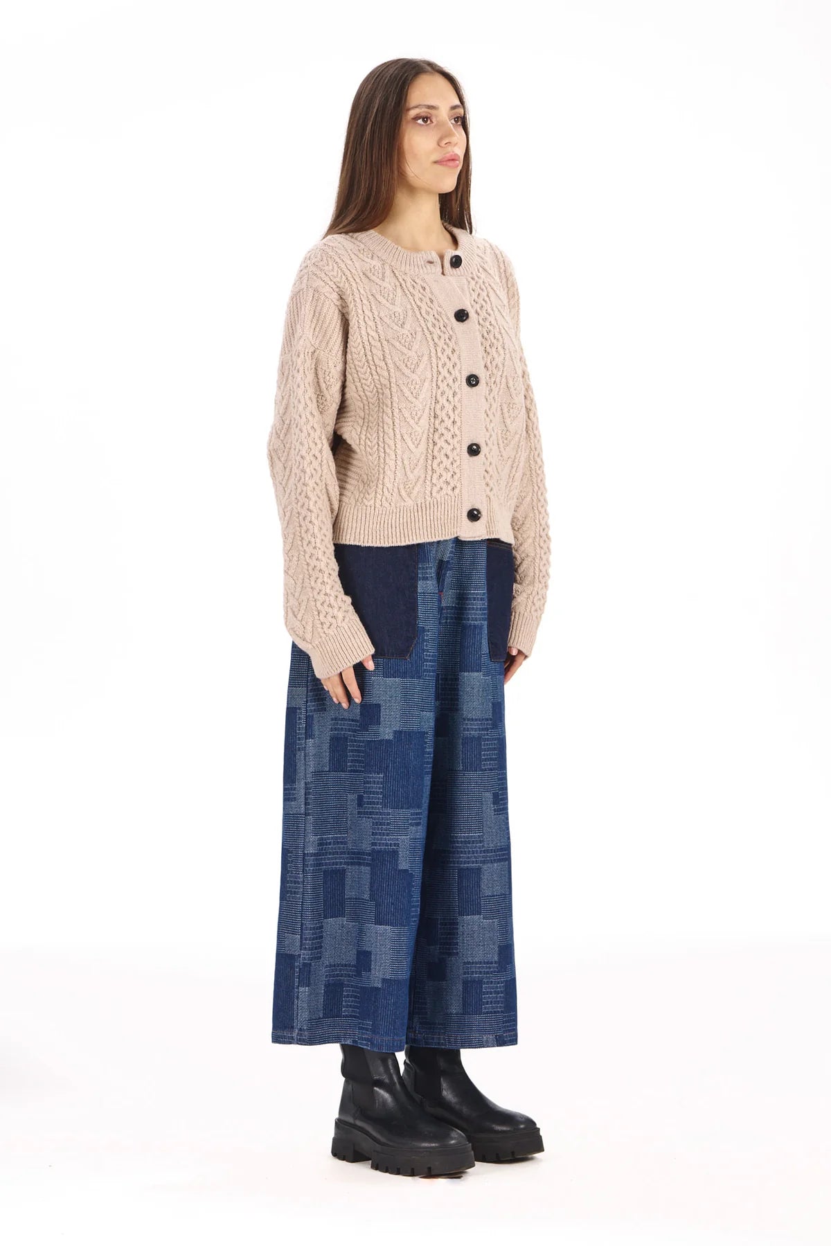 Mollie Artisanal Denim Trousers by Komodo