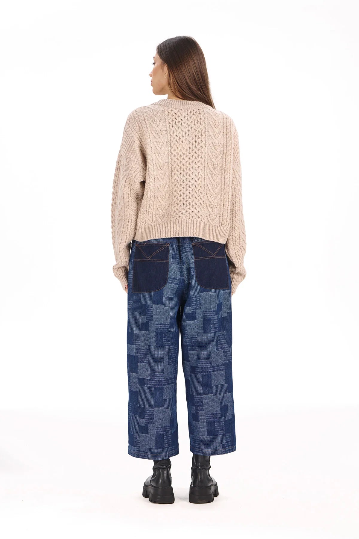 Mollie Artisanal Denim Trousers by Komodo