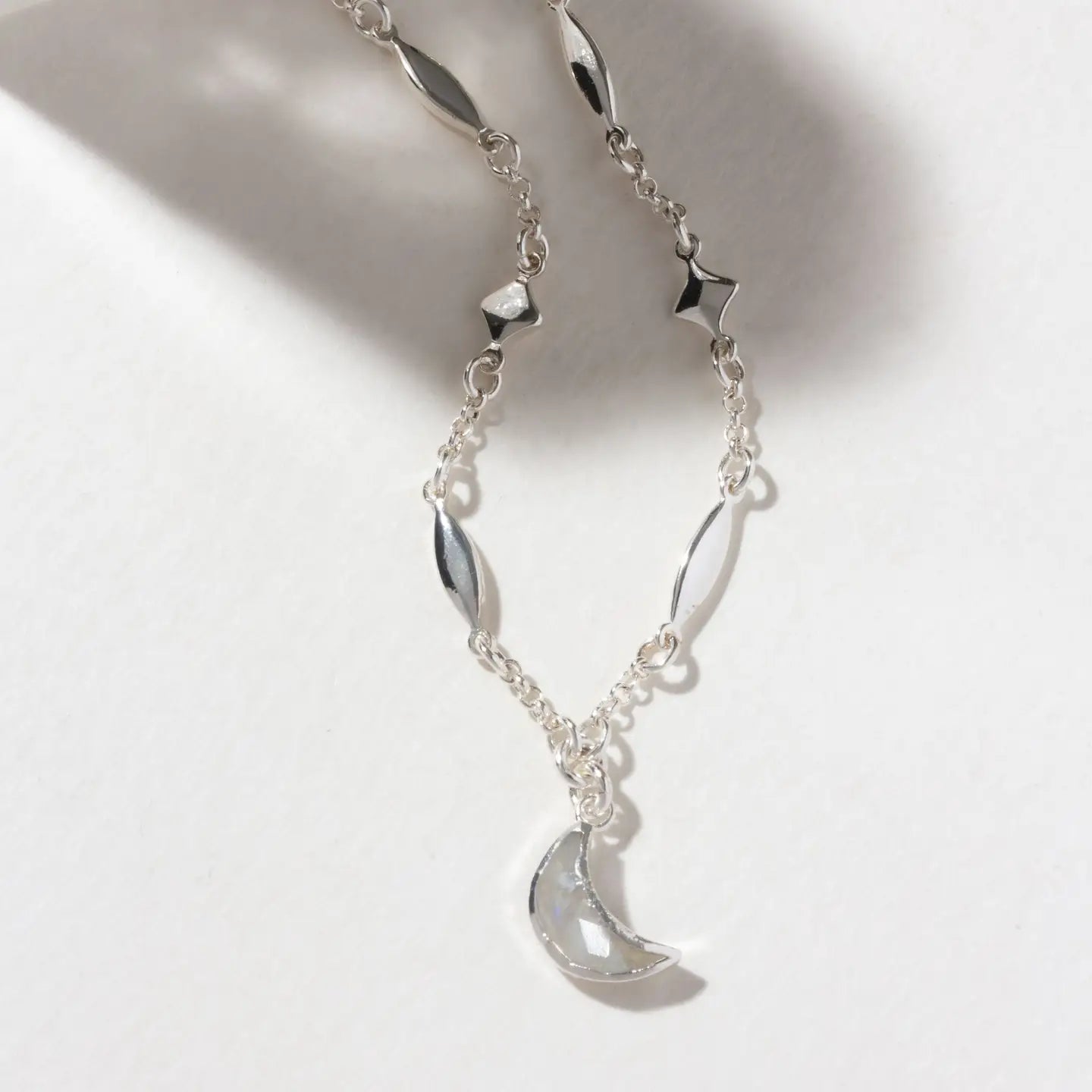 Moonstone Dolce Luna Necklace- Silver