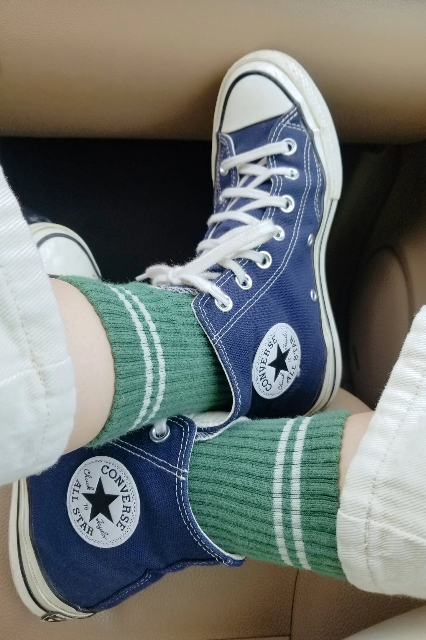Moss Boyfriend Socks by Le Bon Shoppe