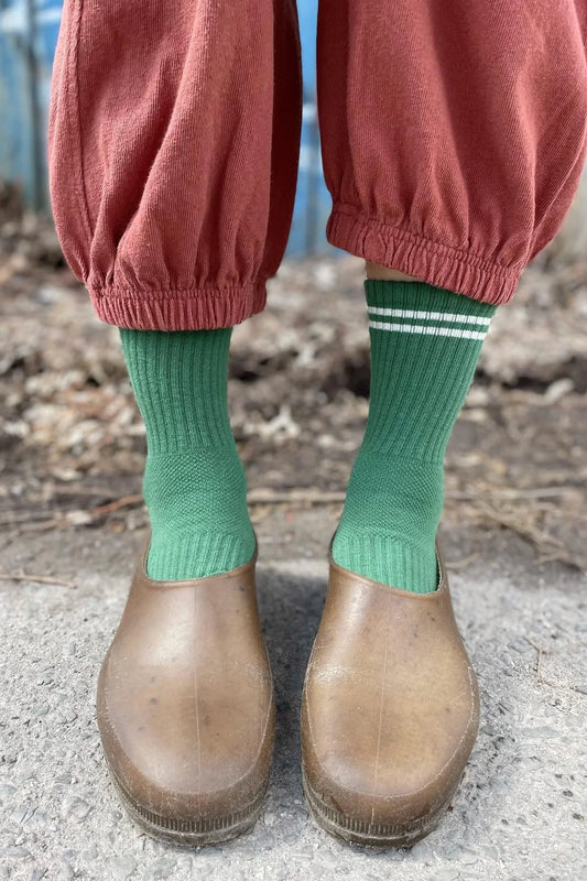 Moss Boyfriend Socks by Le Bon Shoppe