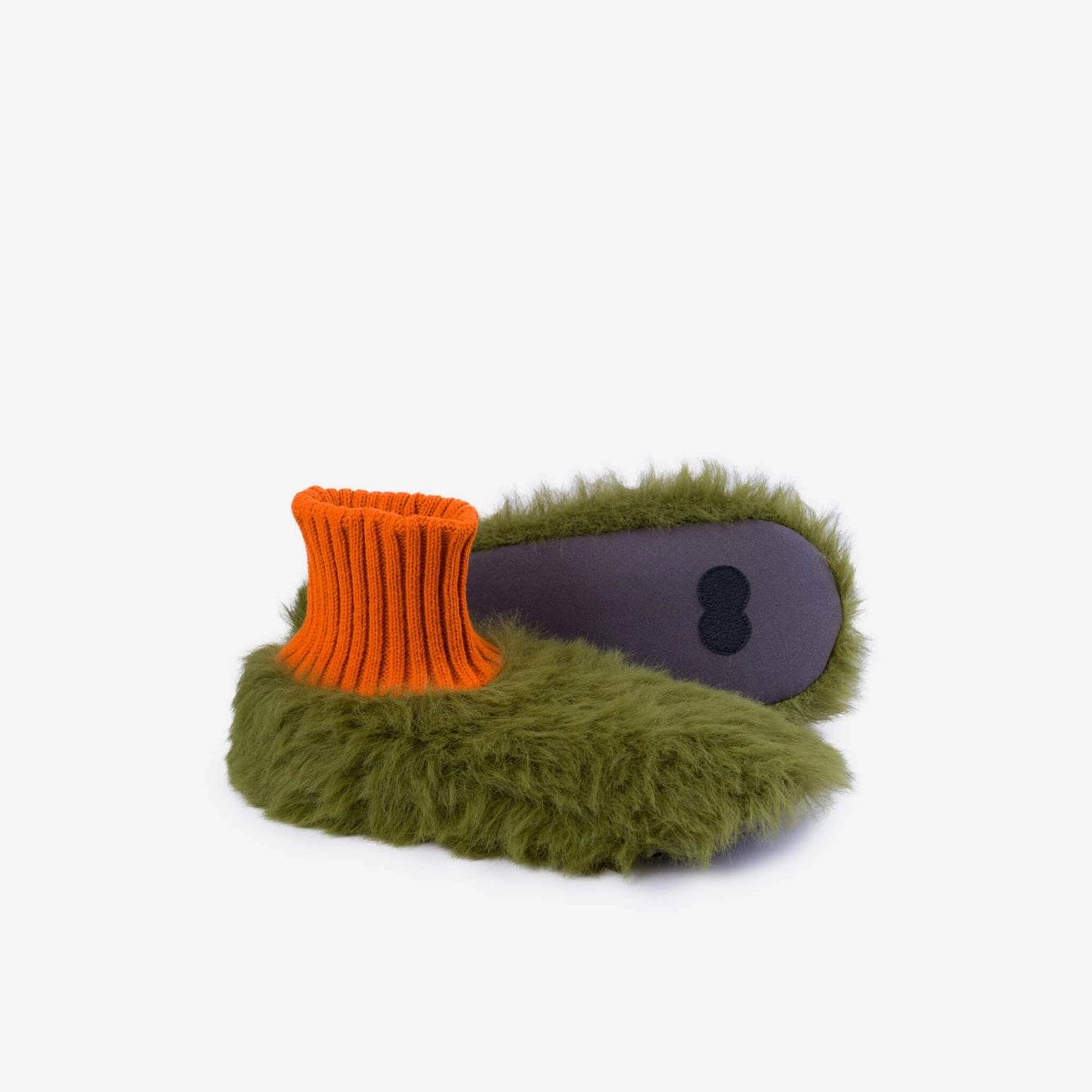 Moss Furry Sock Slippers