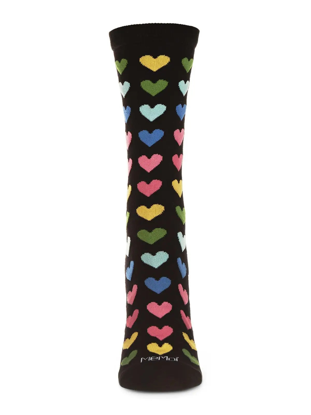 Multicolored Hearts Bamboo Blend Socks