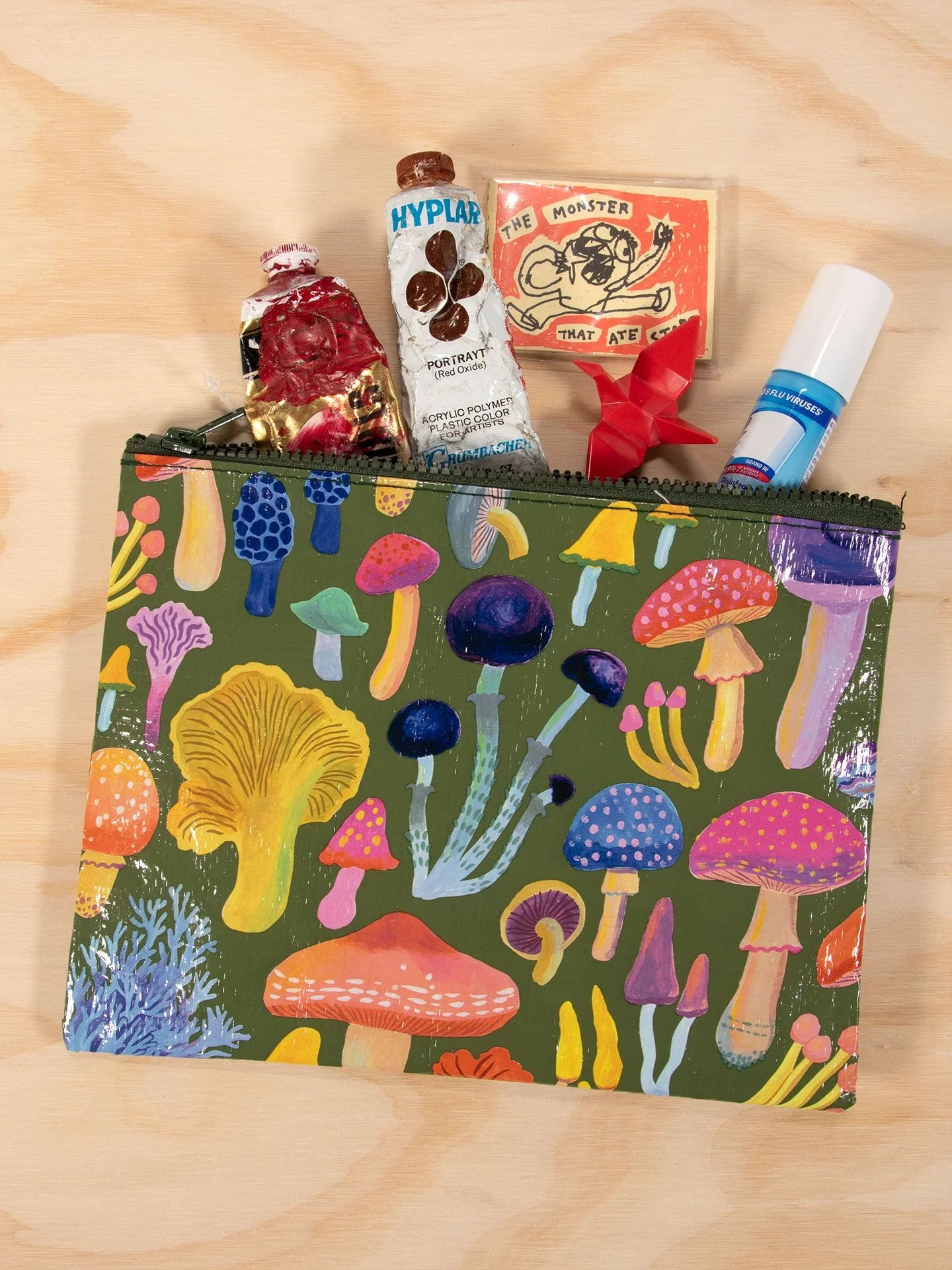 Mushrooms Zipper Pouch