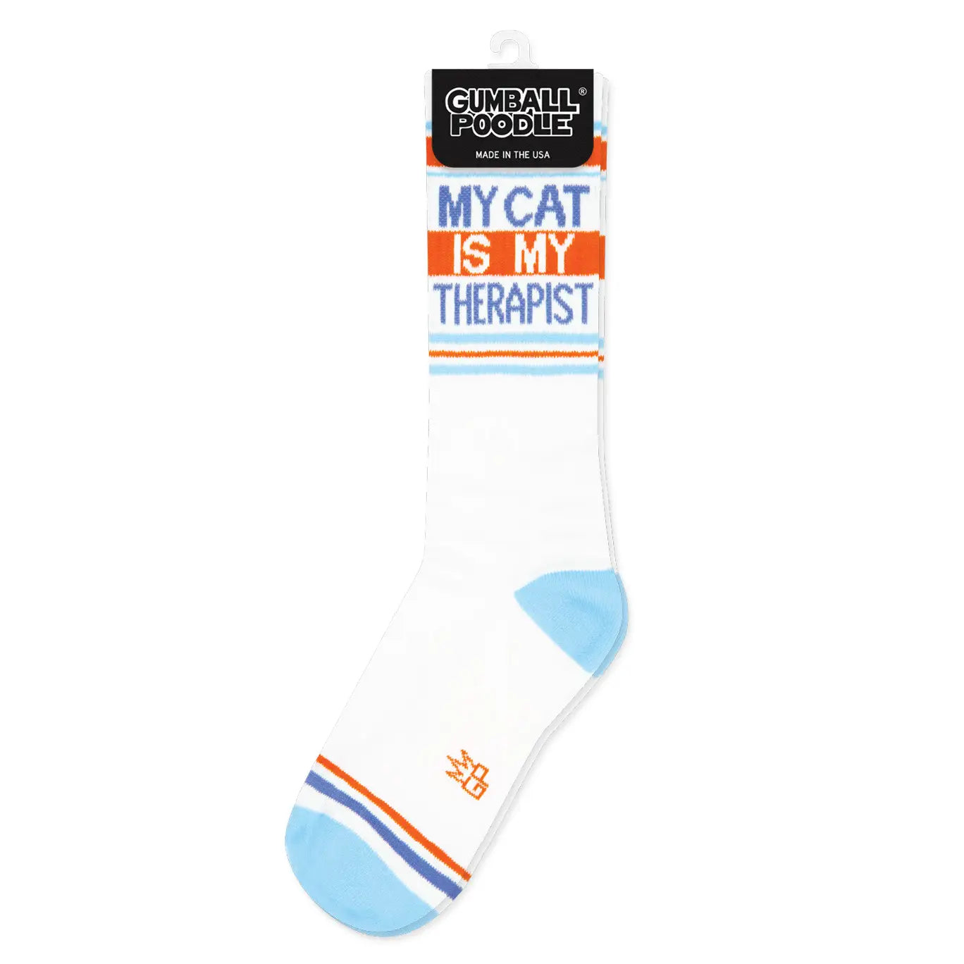 My Cat Is My Therapist Gym Crew Socks