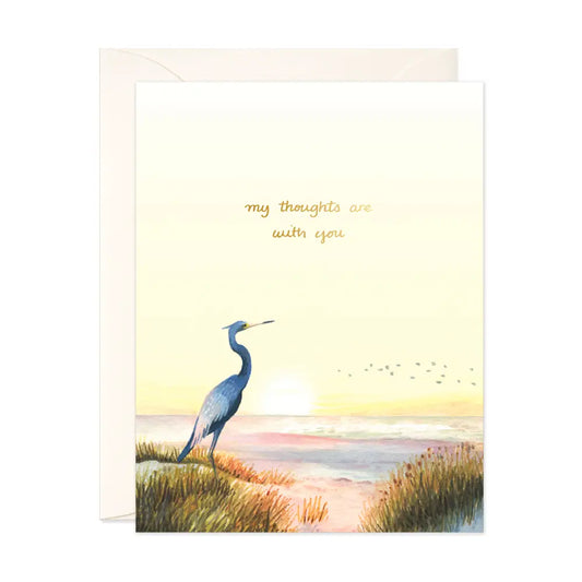 My Thoughts Are with You Greeting Card