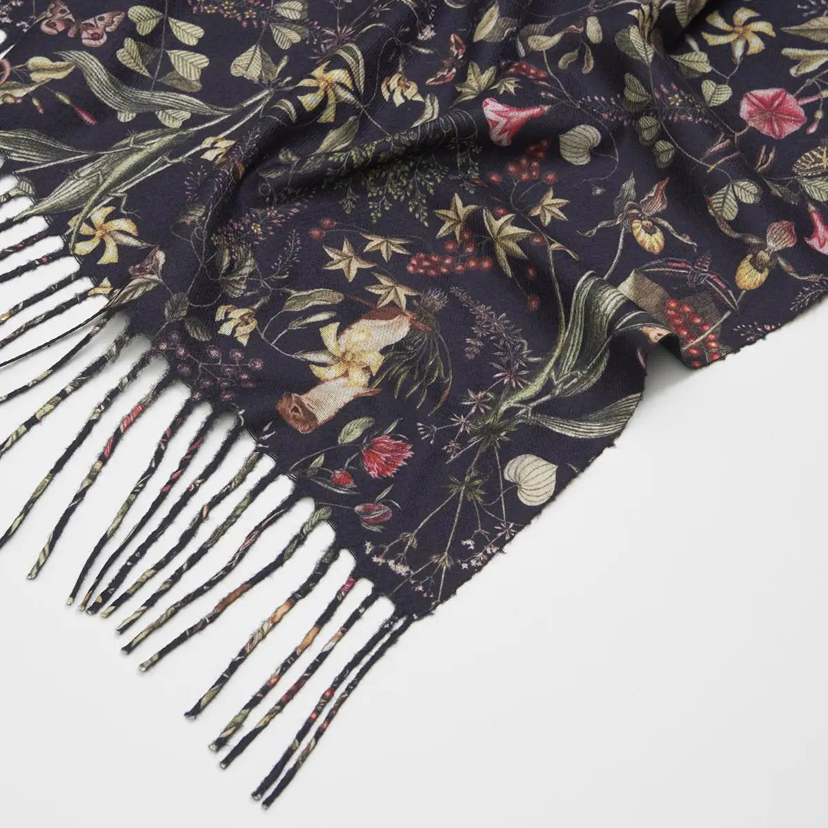 Navy Wolf Garden Scarf by Fable England