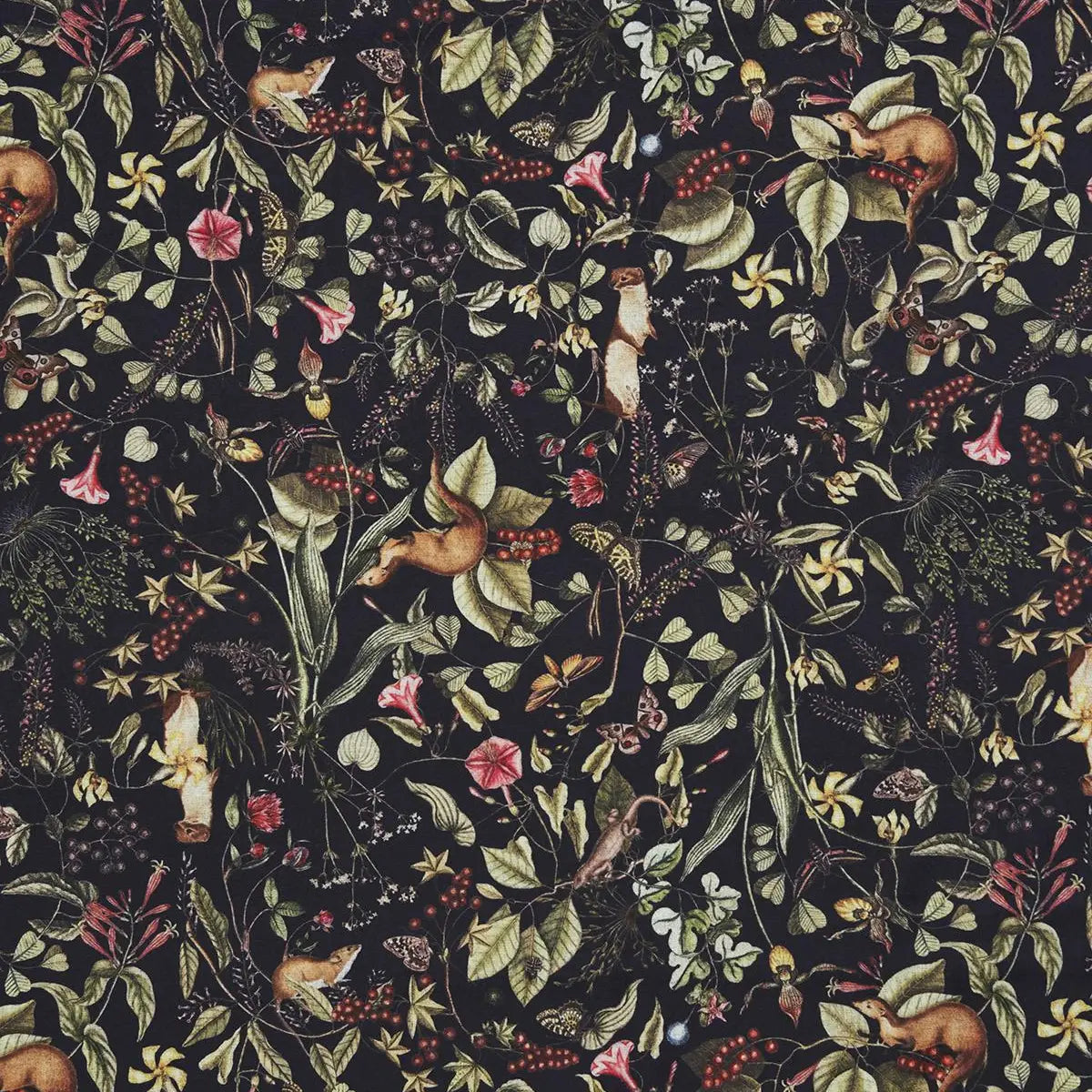 Navy Wolf Garden Scarf by Fable England