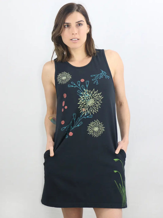 Night Blooms Poppy Pocket Dress