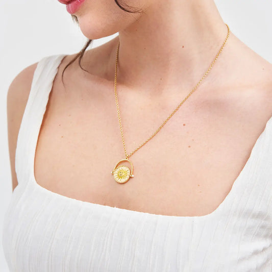 Night and Day Spinner Necklace by Fable England