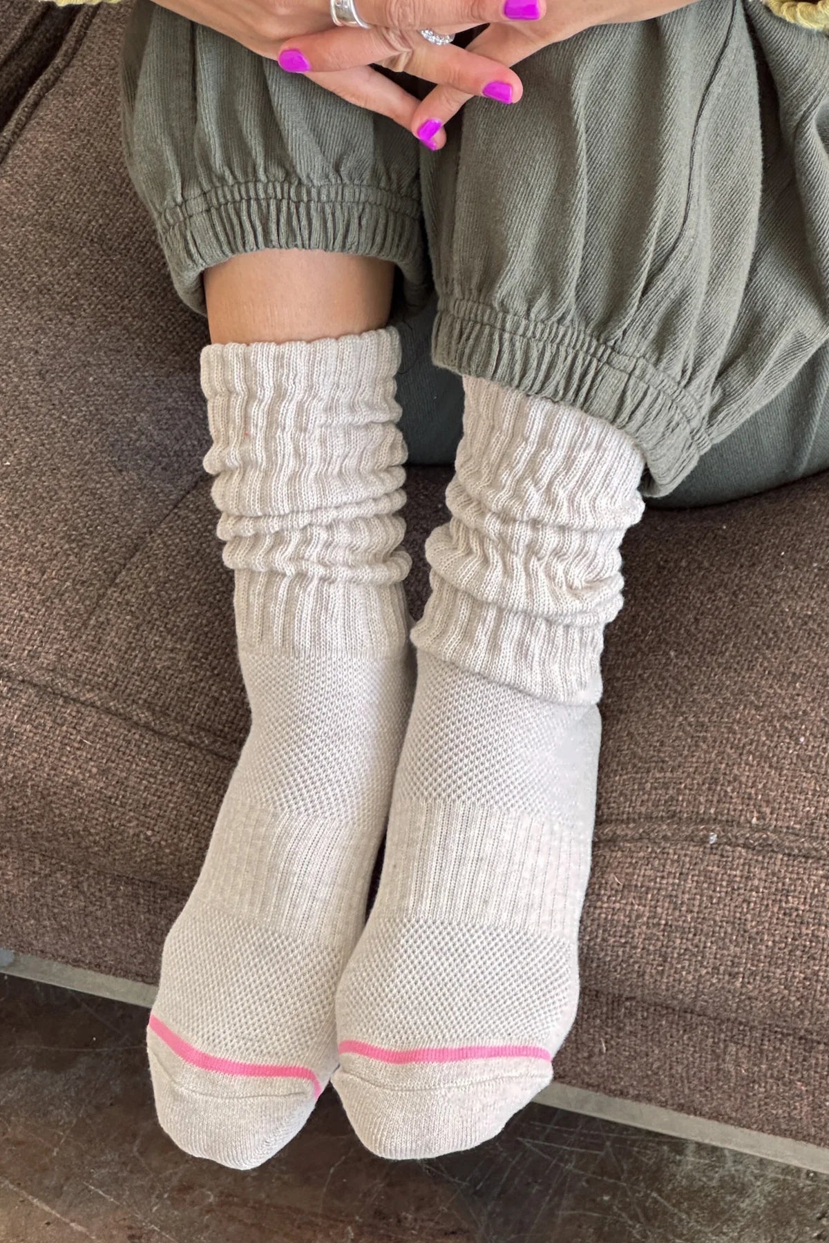 Oatmeal Ballet Socks by Le Bon Shoppe