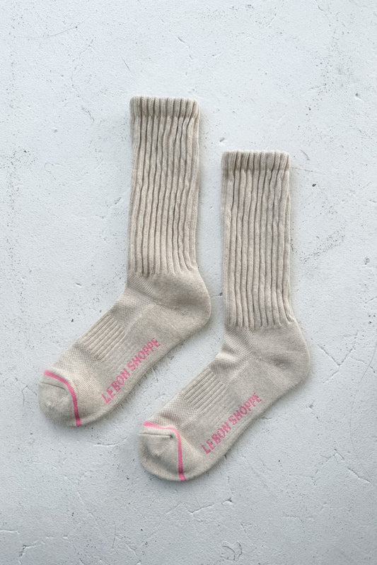 Oatmeal Ballet Socks by Le Bon Shoppe