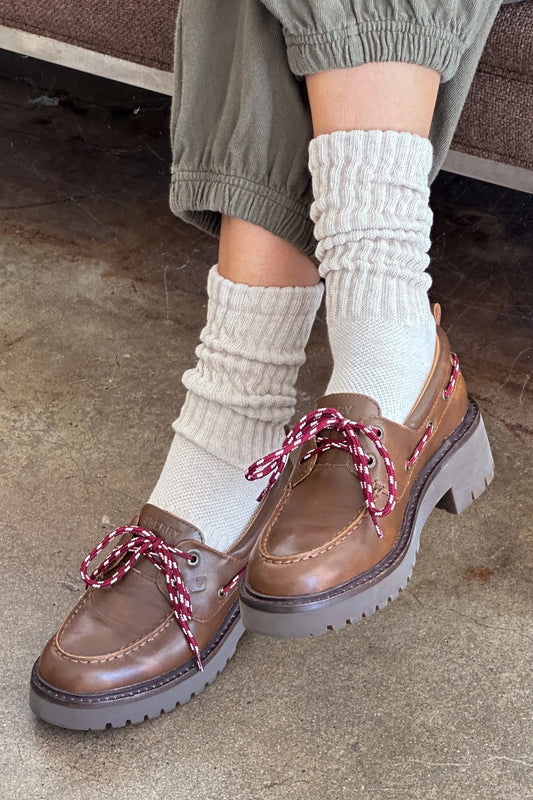 Oatmeal Ballet Socks by Le Bon Shoppe