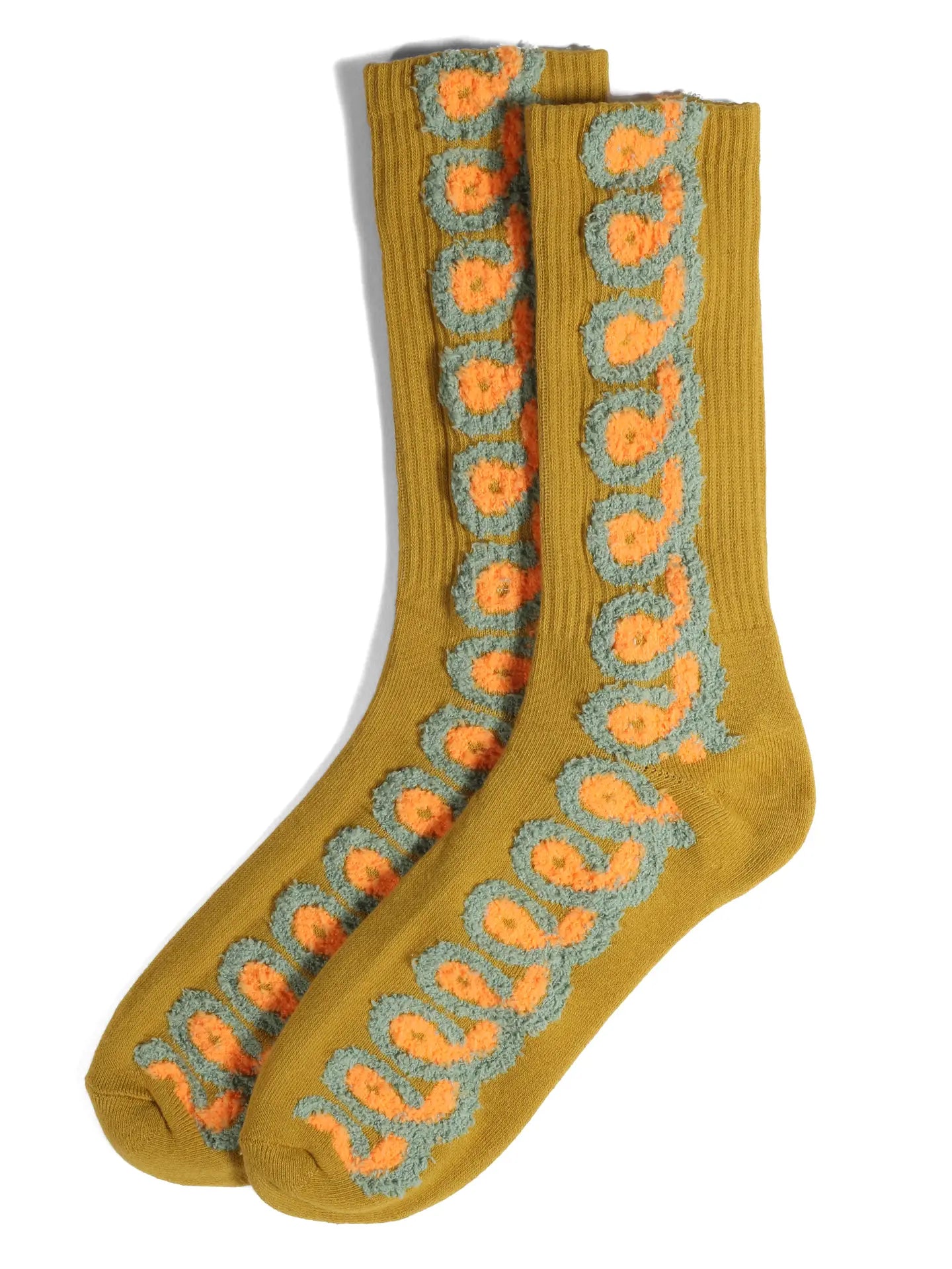 Ochre Loopy Socks