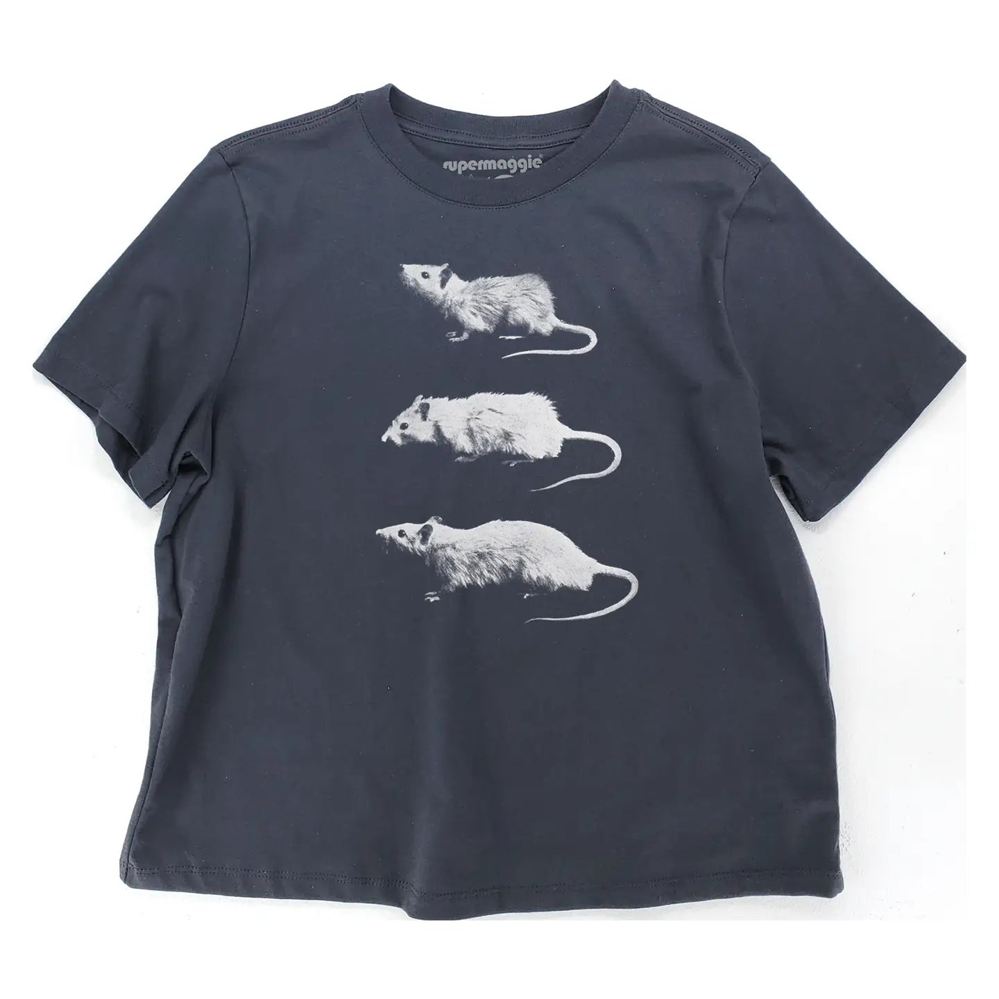 Off Black Rats Gwenn Heavyweight Tee by Supermaggie