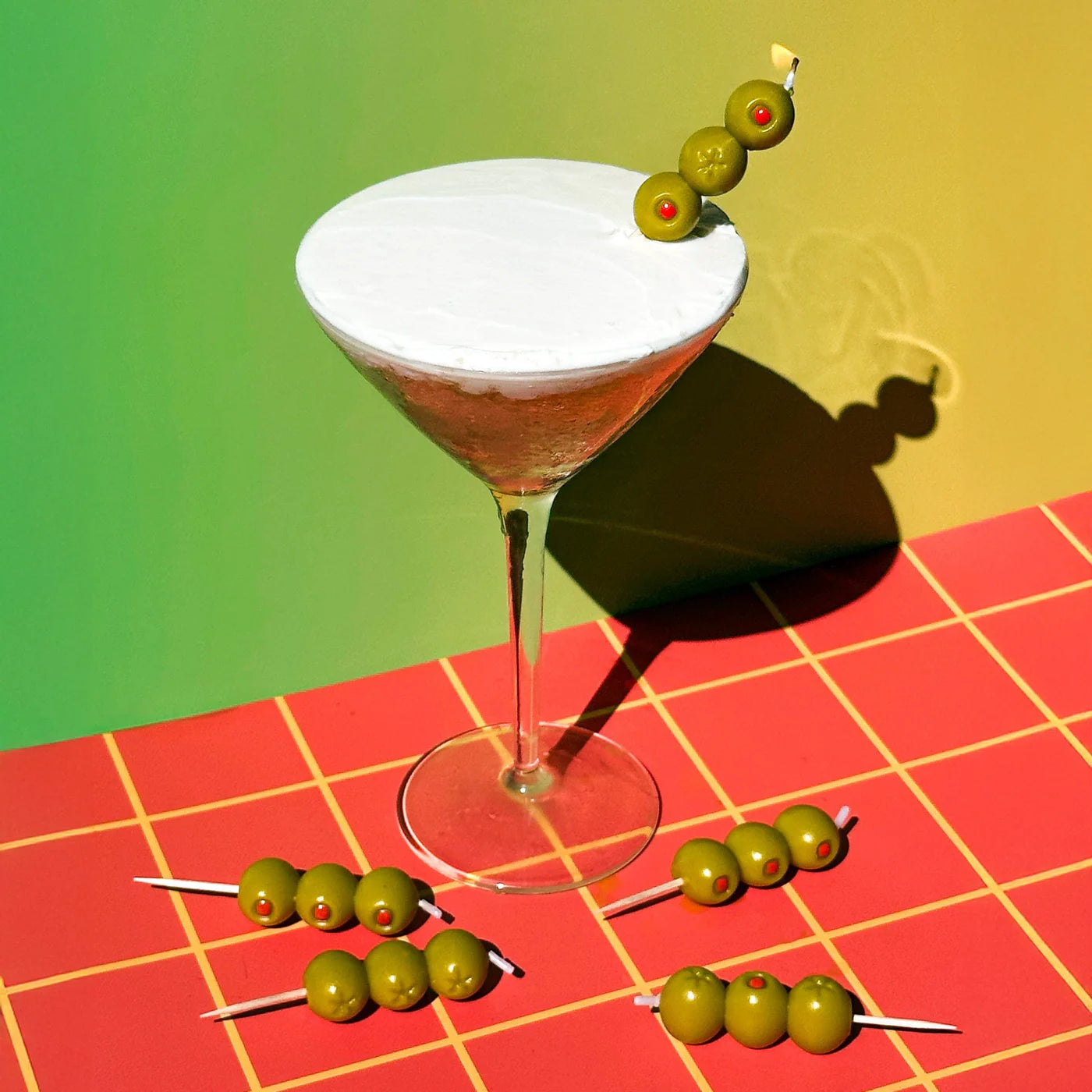 Olive Party Candles
