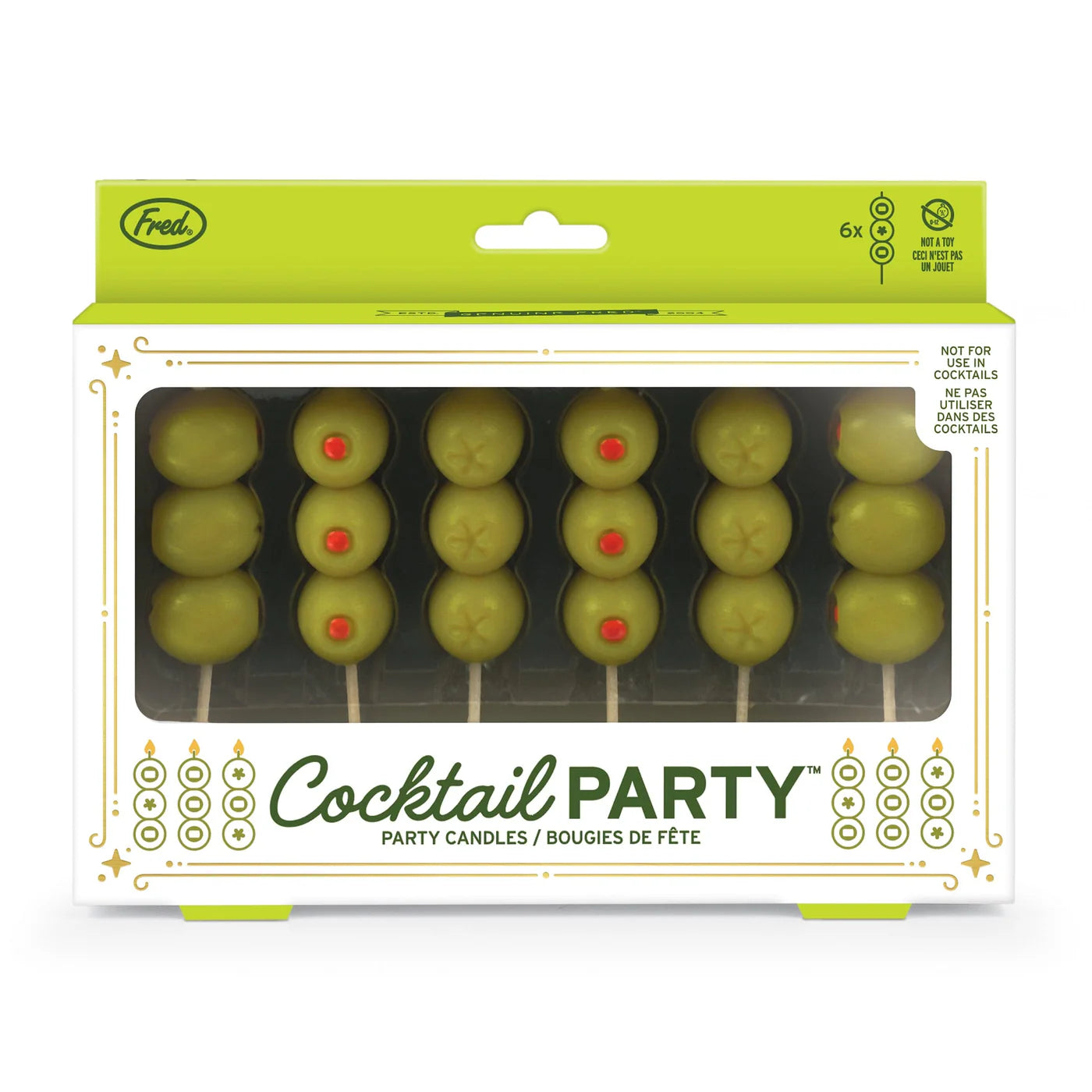 Olive Party Candles