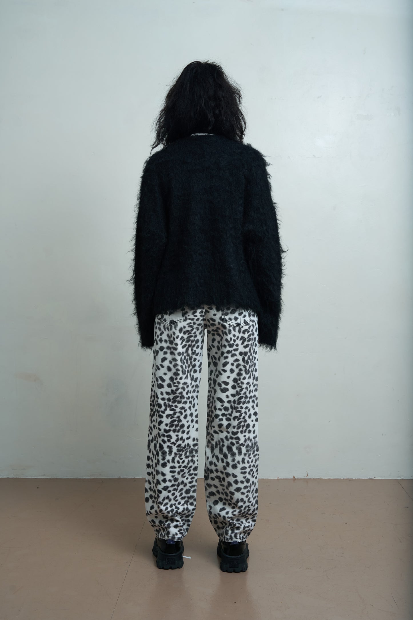 Onyx Fluffy D Ring Cardi by Ragged Priest
