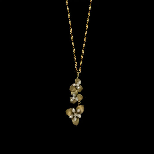 Pachysandra Drop Pendant - 16" Adj.