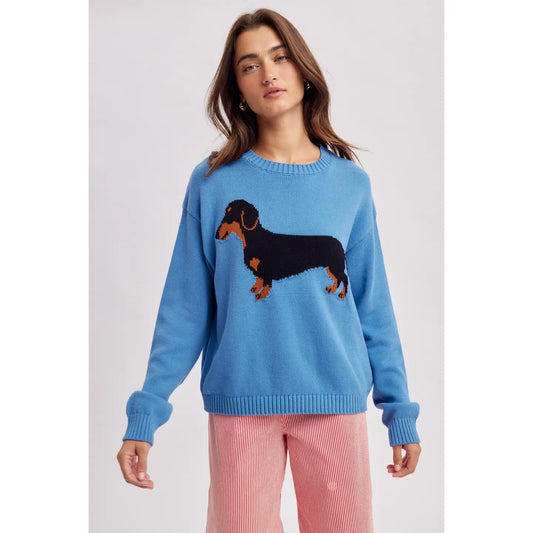 Pacific Blue Dachshund Sweater