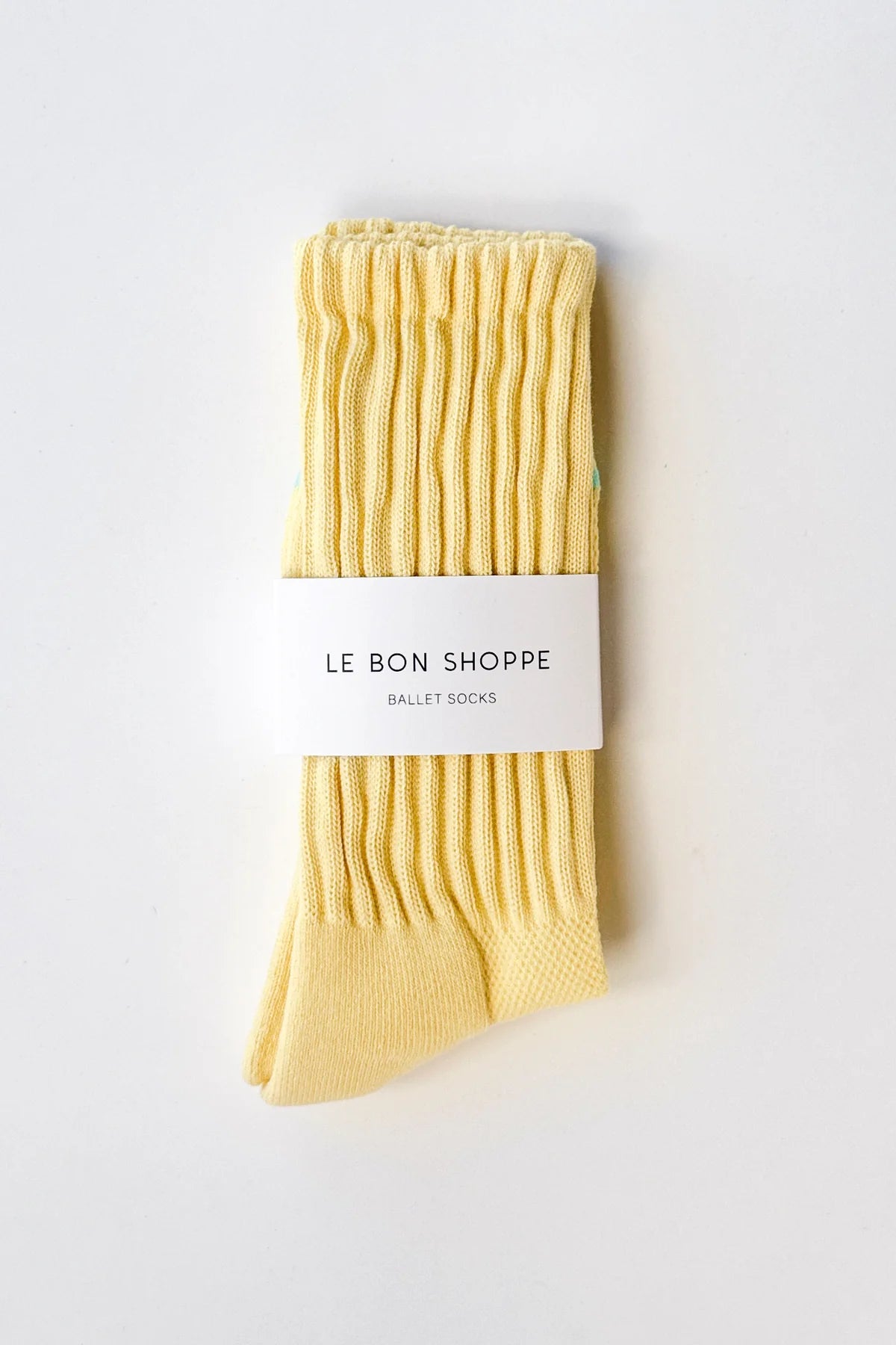 Pale Yellow Ballet Socks by Le Bon Shoppe