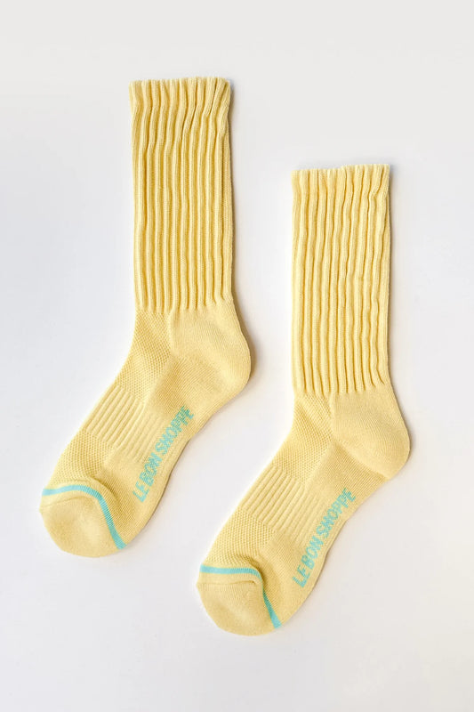 Pale Yellow Ballet Socks by Le Bon Shoppe