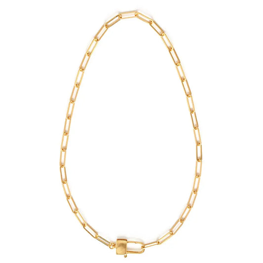 Padlock Clasp Paperclip Chain