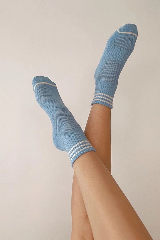 Parisian Blue Girlfriend Socks by Le Bon Shoppe