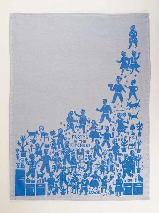 Party's In The Kitchen Dish Towel