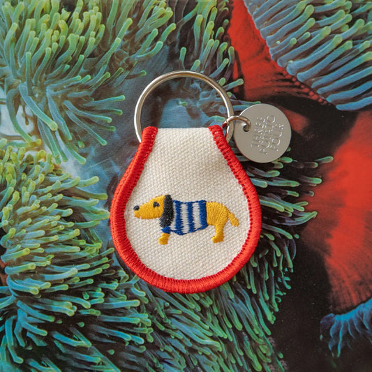 Patch Keychain - Sweater Dog