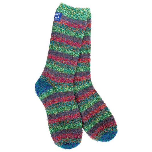Peaceful Multi Stripe Crew Socks