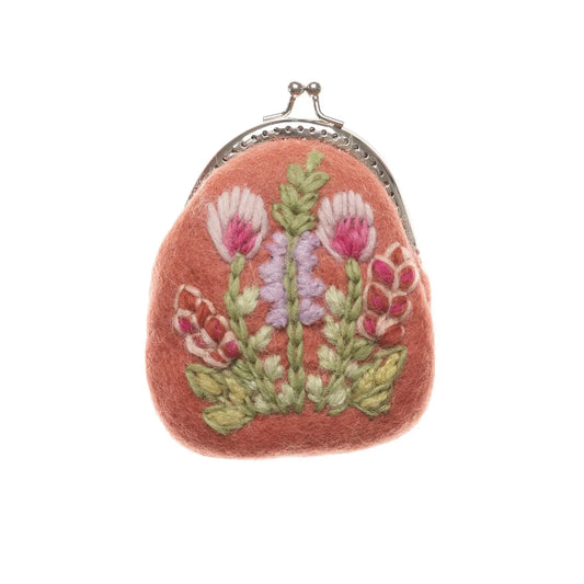 Peach Meadow Clasp Pouch by French Knot