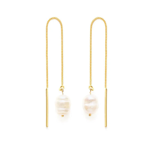 Pearl Threader Earrings