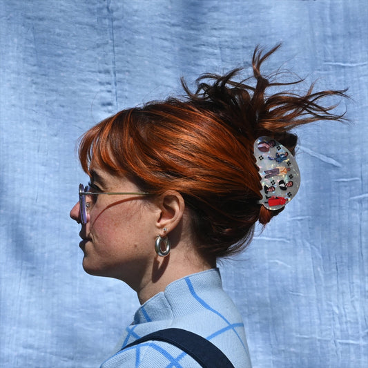 Pedro Pascal Collage Hair Claw