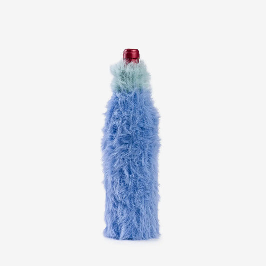 Periwinkle Faux Fur Bottle Sleeve