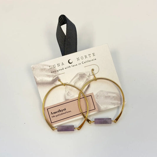 Planetary Gems Hoop Earrings