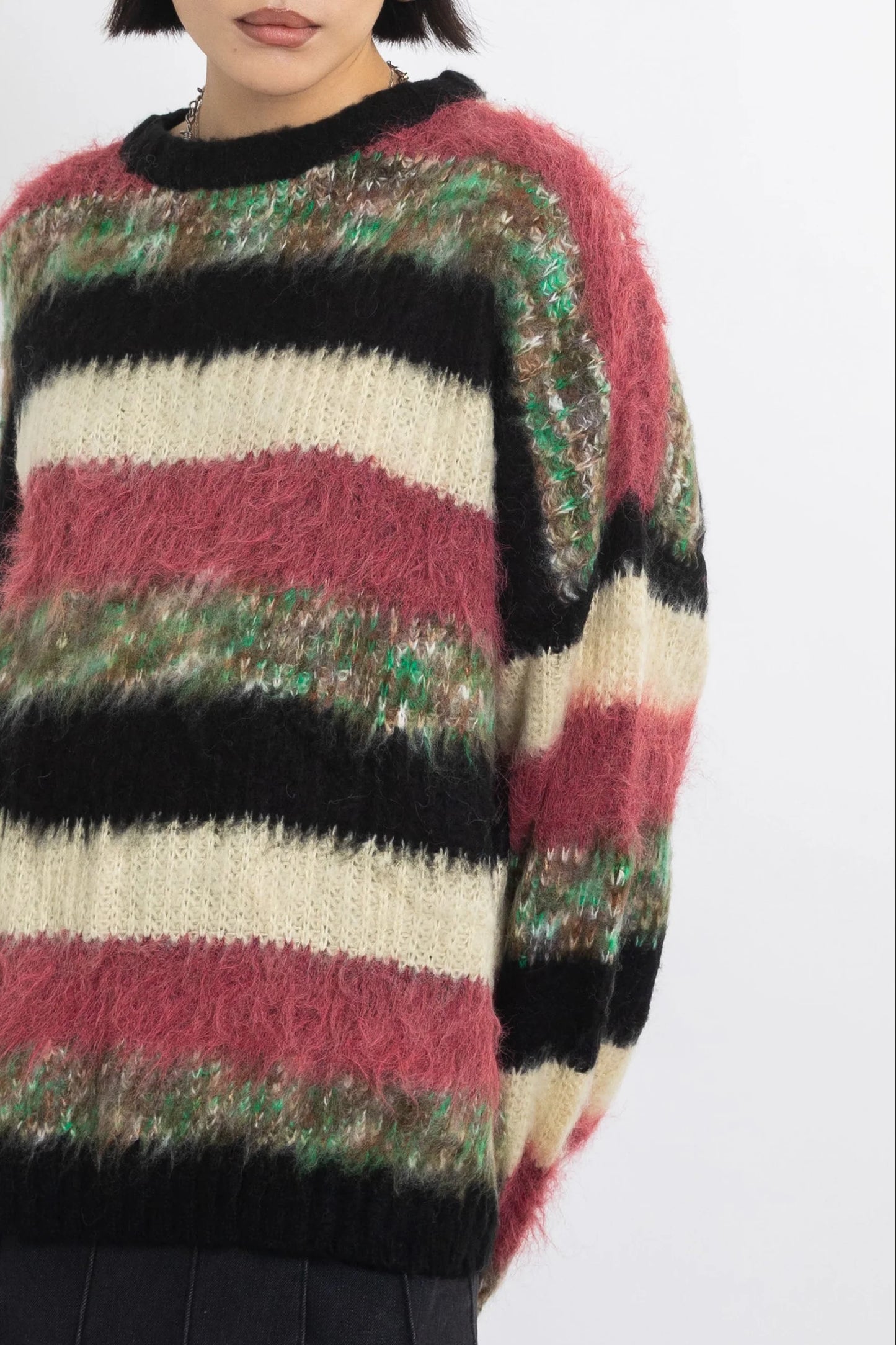 Pulse Stripe Oversized Sweater by Ragged Priest