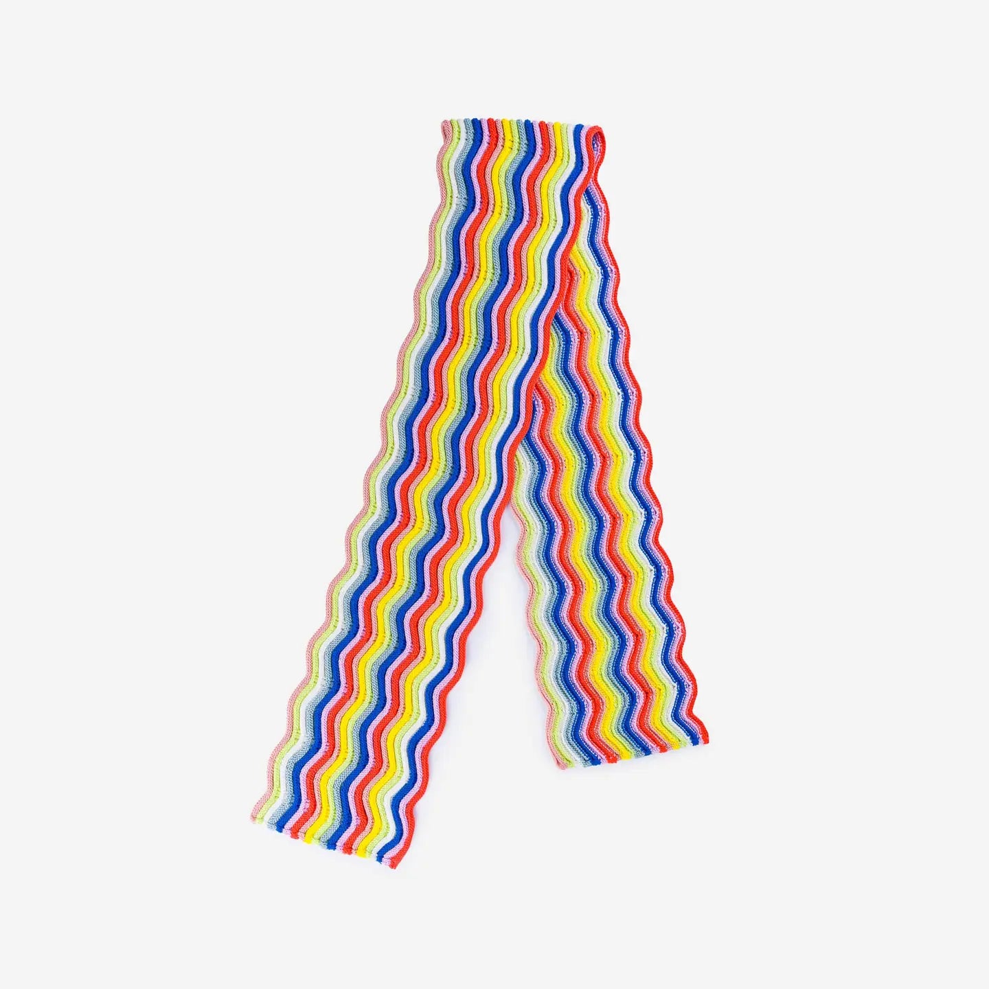 Rainbow Circus Squiggle Scarf