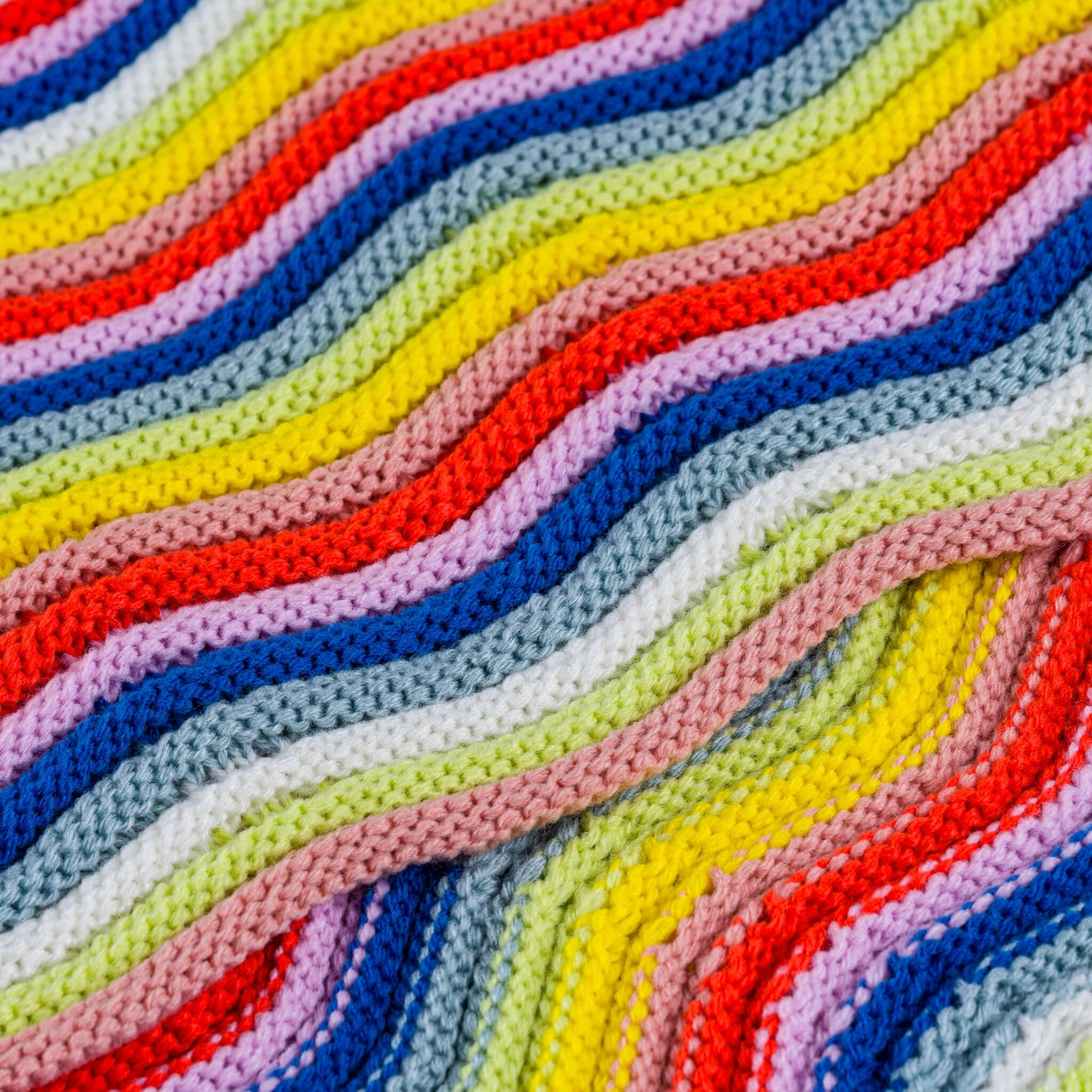 Rainbow Circus Squiggle Scarf